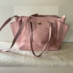 light punk coach diaper bag